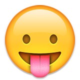 Sticking tounge out emoji
