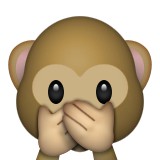 Speak no evil monkey emoji