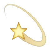 Shooting star emoji