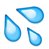 Water drops emoji