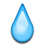 Water drop emoji