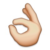 Hand making OK sign emoji