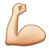 Arm with bicep muscles emoji