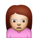 Sad girl emoji