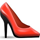 Red high heels emoji