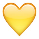 Yellow heart emoji