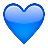 Blue heart emoji