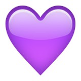 Purple heart emoji