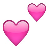 Two hearts emoji