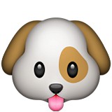 Dog with tongue out emoji