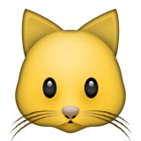 Cat face with whiskers emoji