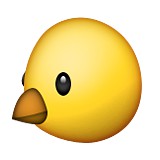 Chick face emoji