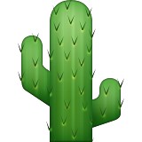 Cactus with two arms emoji