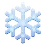 Single snowflake emoji