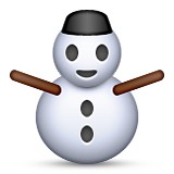 Snowman emoji