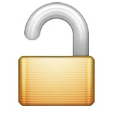 Open padlock emoji