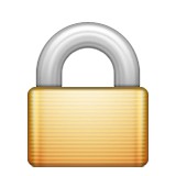 Locked padlock emoji