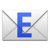 Letter E on top of envelope emoji