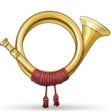Horn with legs emoji
