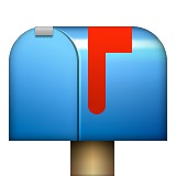 Mailbox with raised flag emoji