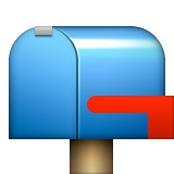 Mailbox with flag lowered emoji