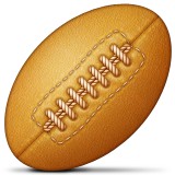 Rugby football emoji