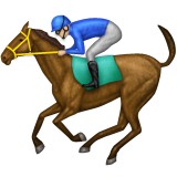 Horse racing emoji