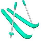 Skis and poles emoji