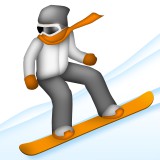 Snowboarder emoji