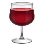 Red wine glass emoji