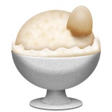 Ice cream in a dish emoji