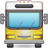 Oncoming bus emoji
