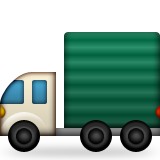 Semi truck emoji