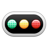 Horizontal traffic light emoji