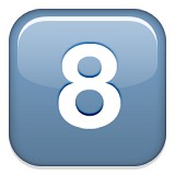 Number eight emoji