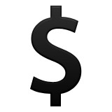 Dollar sign emoji