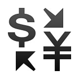 Yen to dollar exchange emoji
