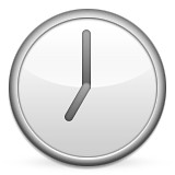 Clock at 7:00 emoji