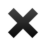 Black X emoji