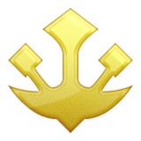 Trident emblem emoji