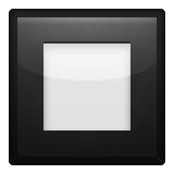 White square inside black square emoji