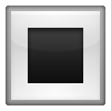 Black square inside white square emoji