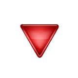 Upside-down red triangle emoji