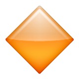 Orange diamond emoji